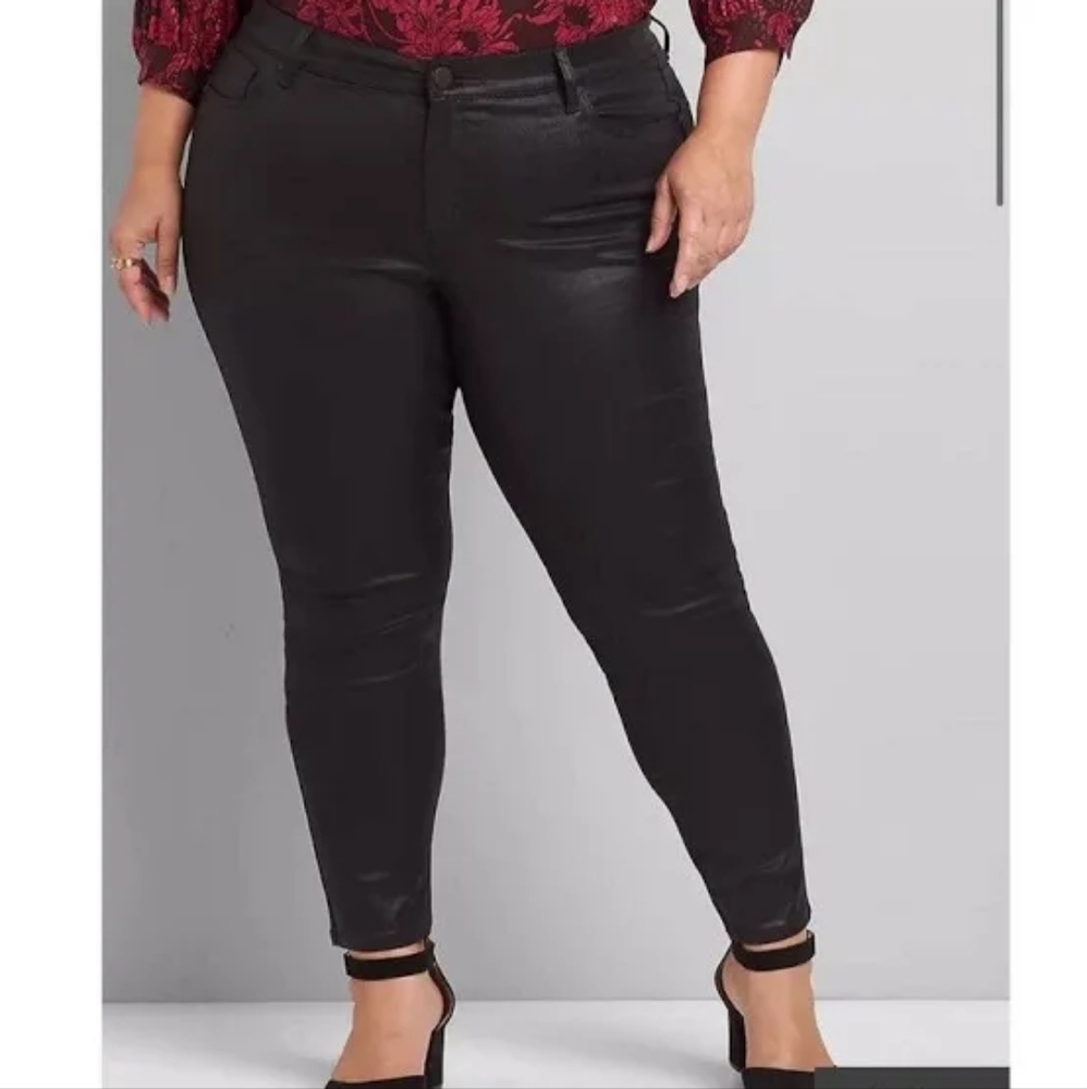 NWT Lane Bryant coated pants size 22